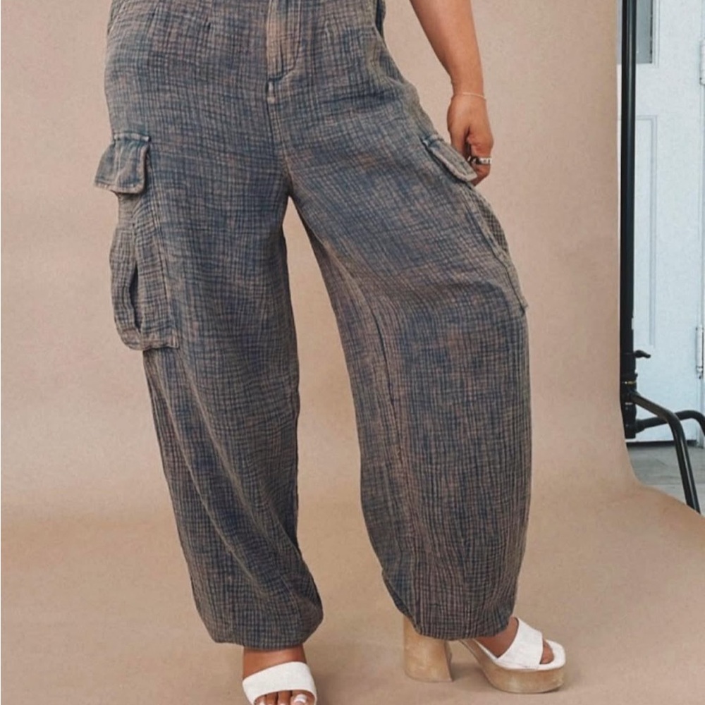 Oli & Hali Gray Cargo Track Pants